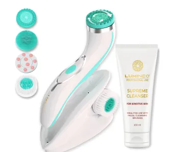 Szczoteczka do twarzy Lumineo Pro + Żel do skóry wrażliwej 100ml