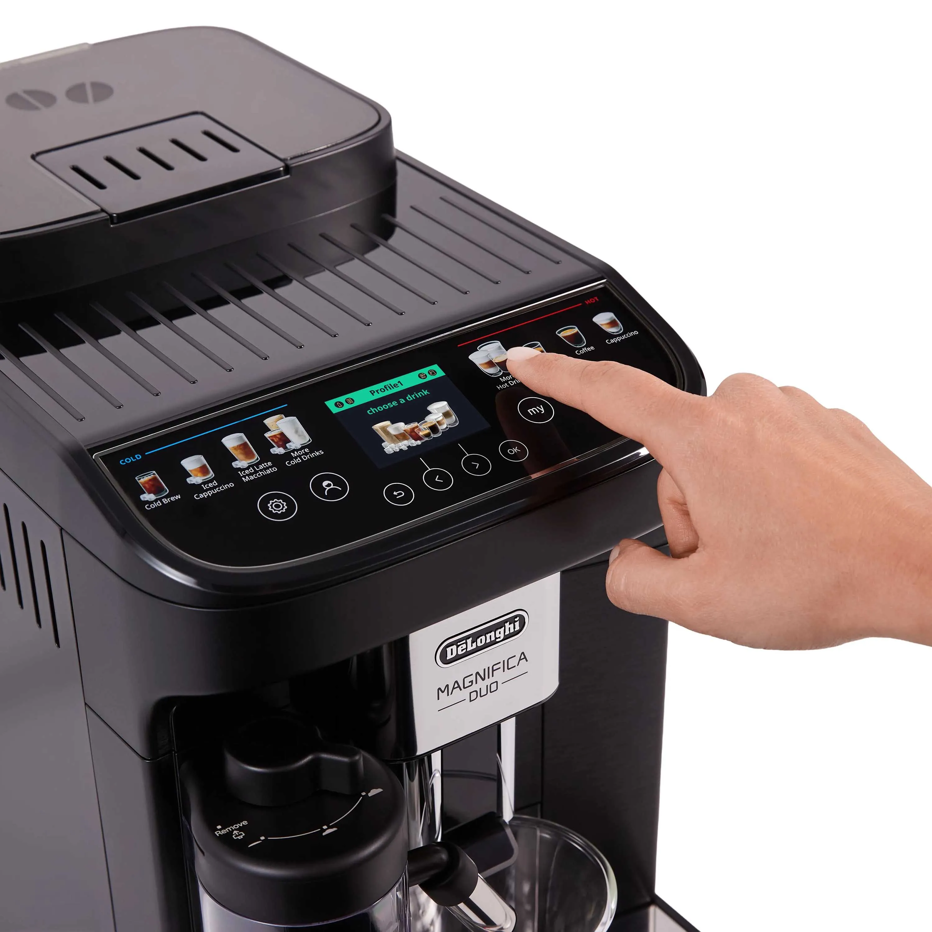 фото Кавомашина автоматическая Delonghi Magnifica Duo Brushed Black ECAM 330.80.BXB 1