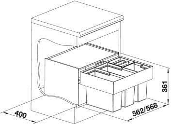 Sortownik odpadów Blanco SELECT 60/4 520781