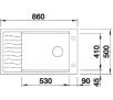 Zlewozmywak Blanco ELON XL 8 S 520490 (szampan)