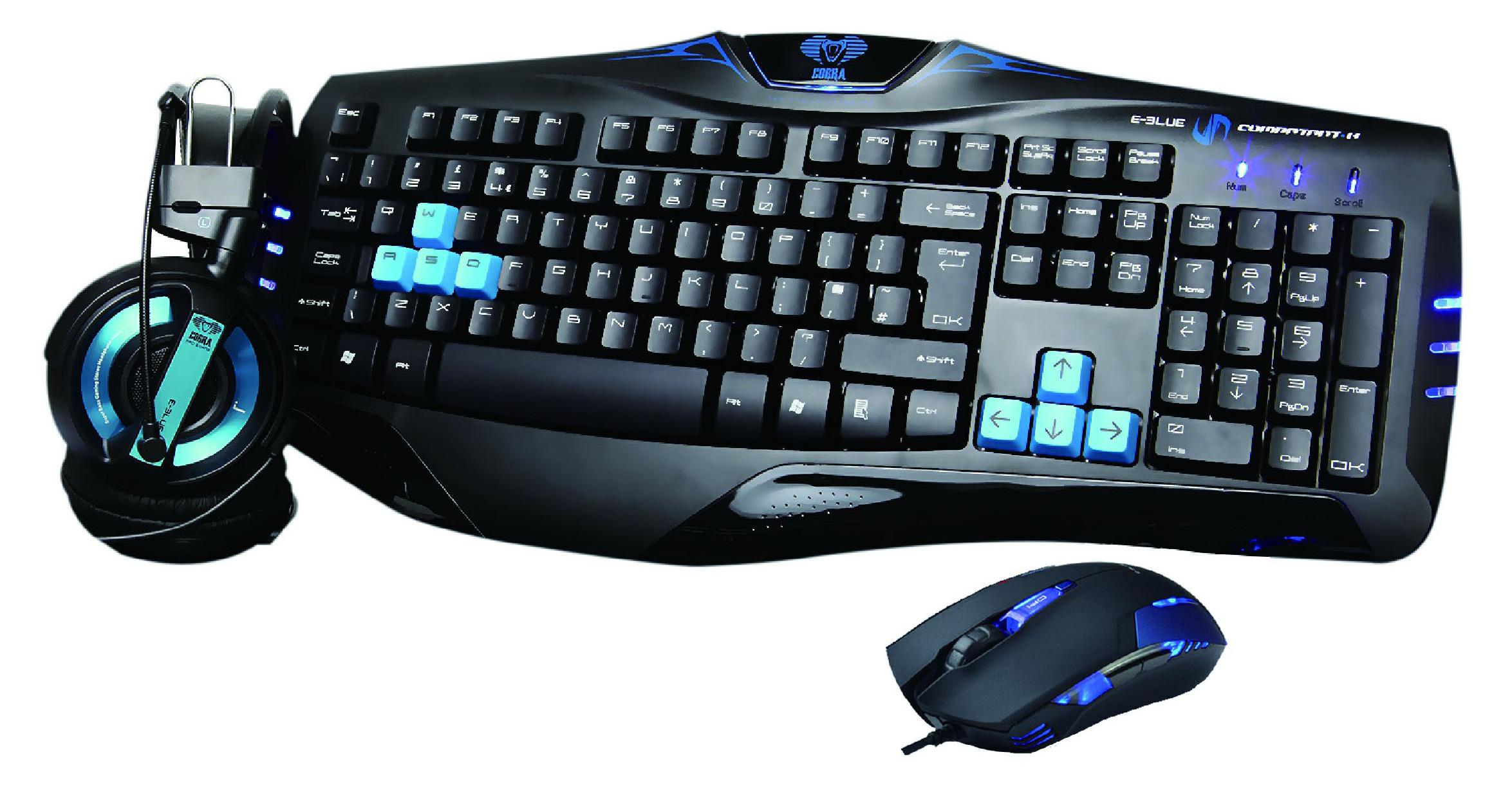 Zestaw E-BLUE YCEBUS80CU + słuchawki