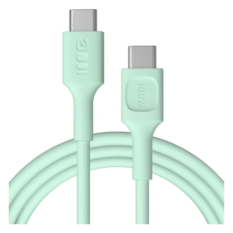 Kabel Green Cell PowerFlex PD USB-C do USB-C 2m 100W Miętowy
