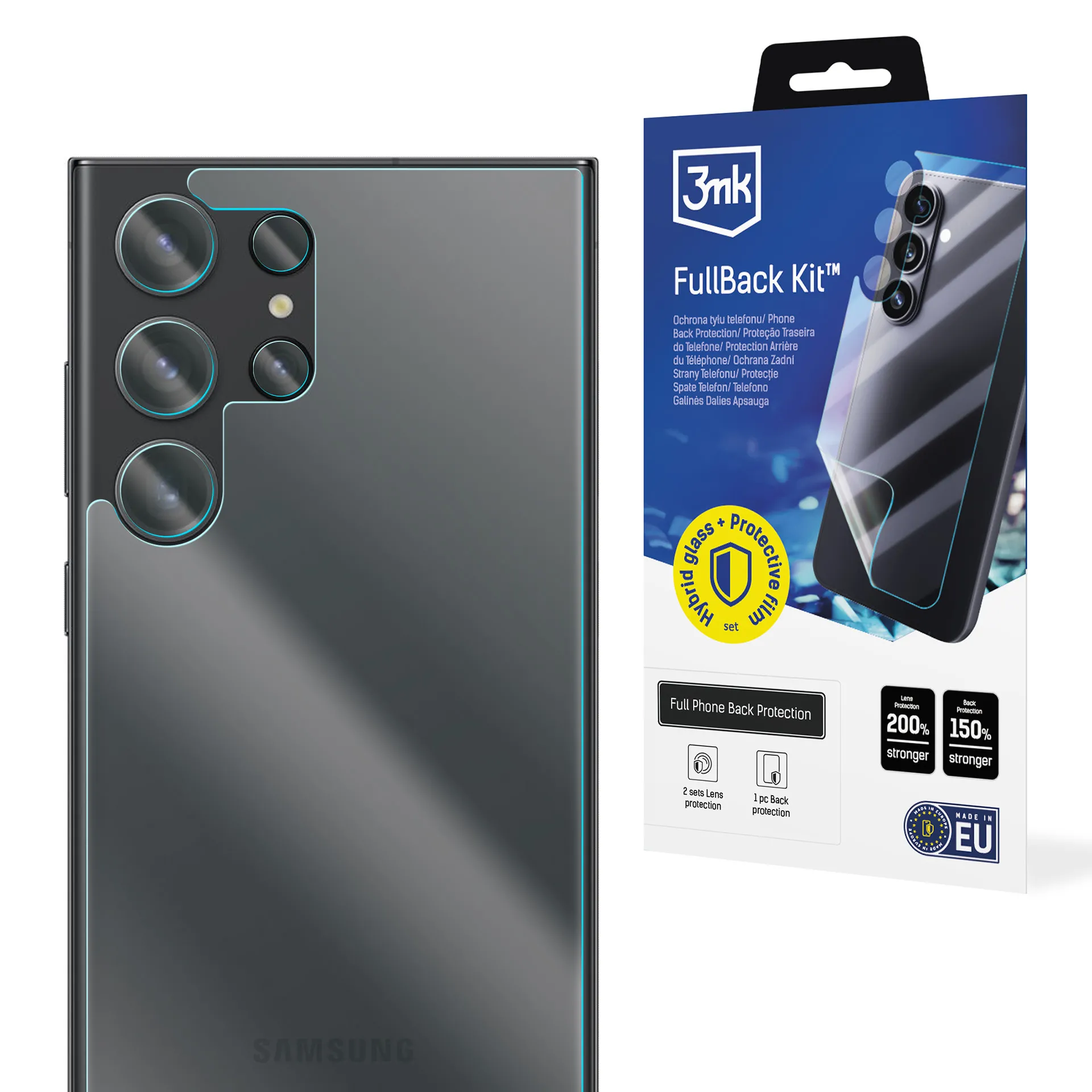 Zestaw ochronny 3mk FullBack Kit do Galaxy S23 Ultra