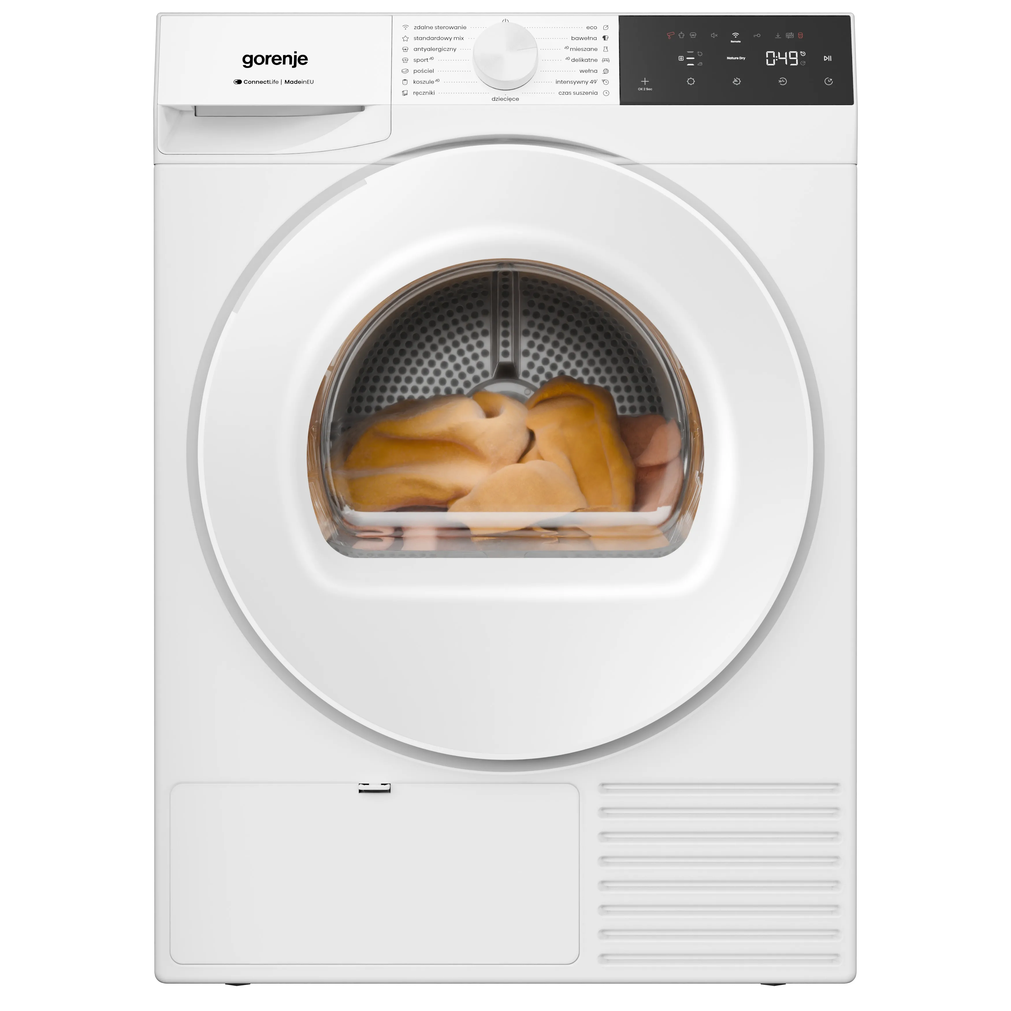 Suszarka Gorenje D1G48C/PL 62,5cm 8kg Zdalne sterowanie