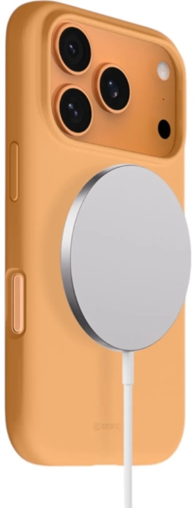 Etui Crong Color Cover Magnetic MagSafe do iPhone 17 Pro Pomarańczowy