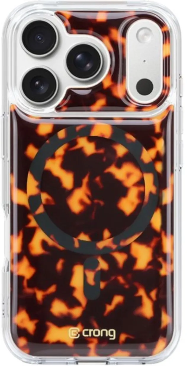Etui Crong Deluxe MAG Cover MagSafe do iPhone 17 Pro Brązowy