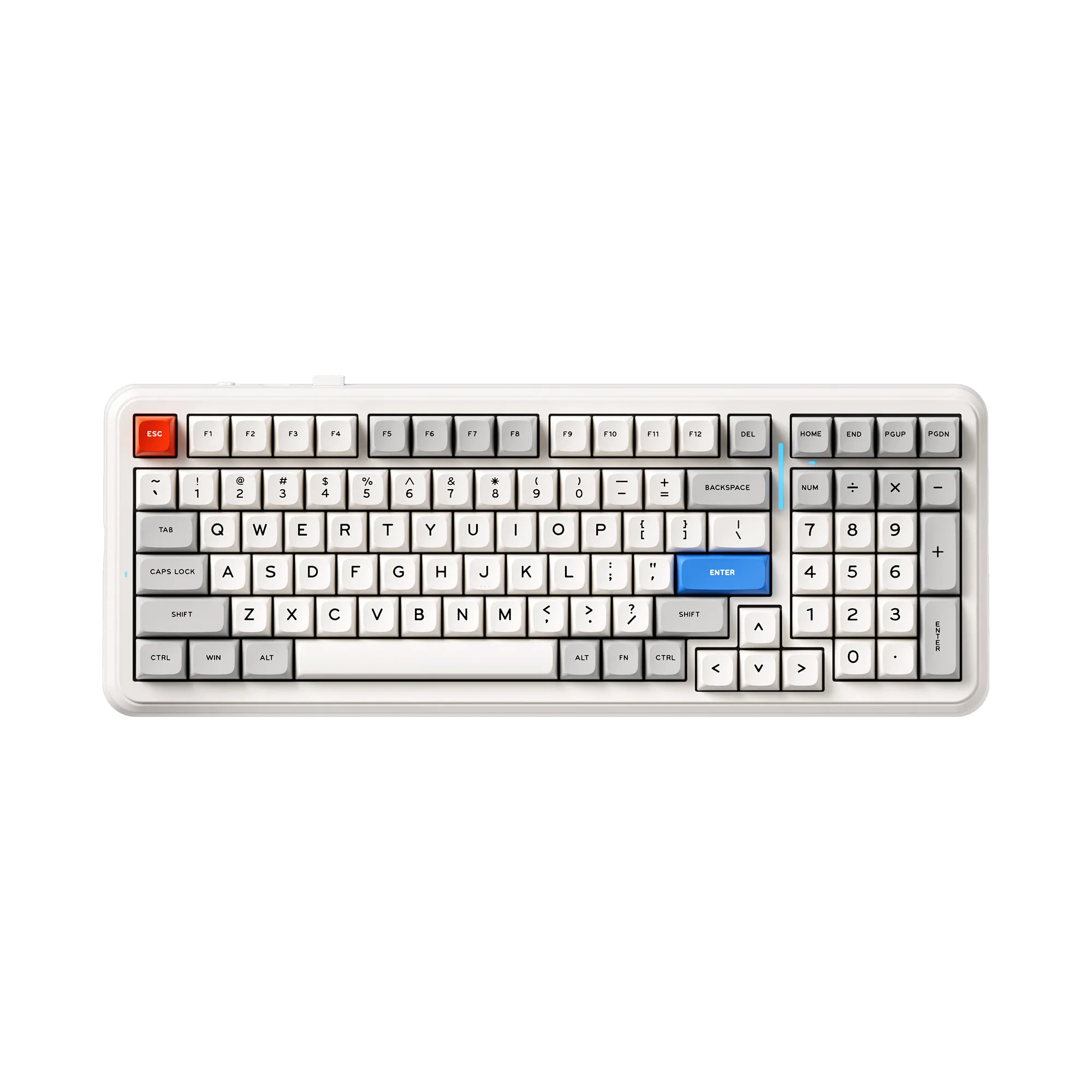 Klawiatura mechaniczna MCHOSE K99 Icy Creamsicle Switch Biały