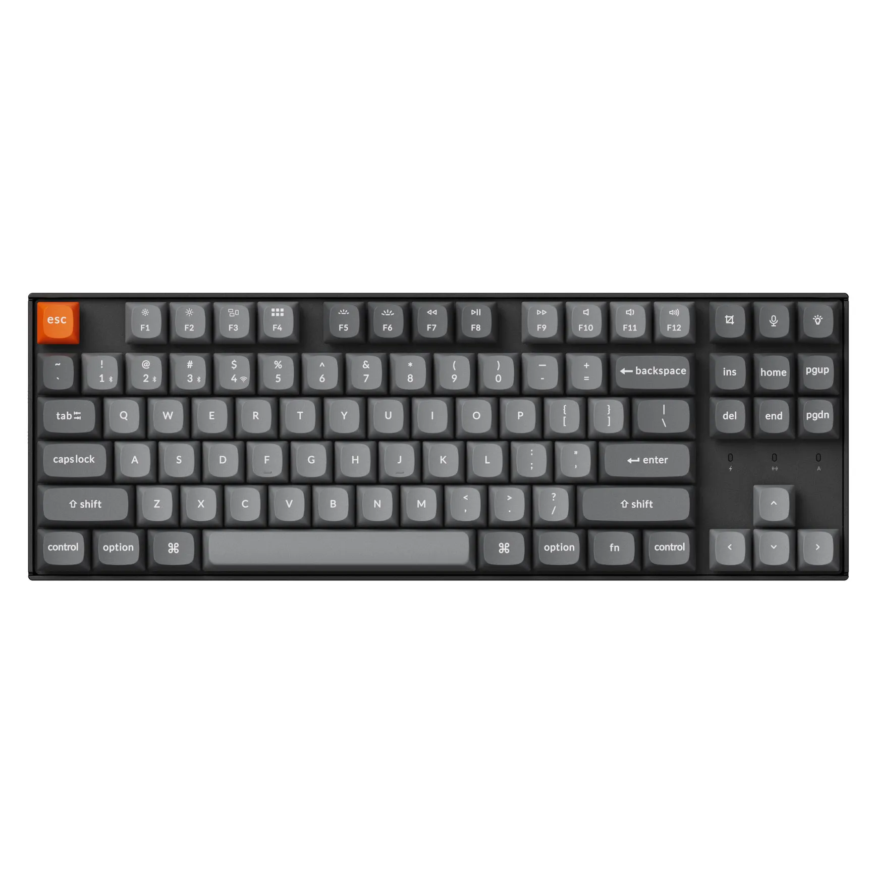 Klawiatura mechaniczna Keychron K8 Max Super Brown Czarno-Szary