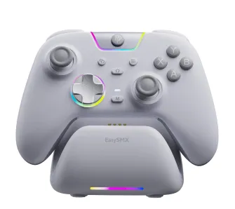 Pad EasySMX X05Pro do Nintendo Switch, PC Bezprzewodowy Biały + Stacja dokująca