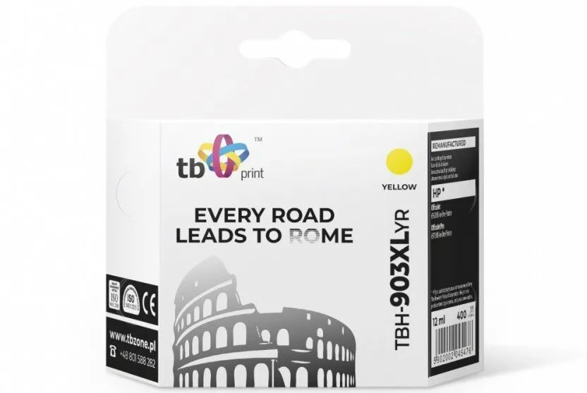 Tusz TB Print TBH-903XLYR (zamiennik T6M11AE nr 903X) Żółty 12 ml