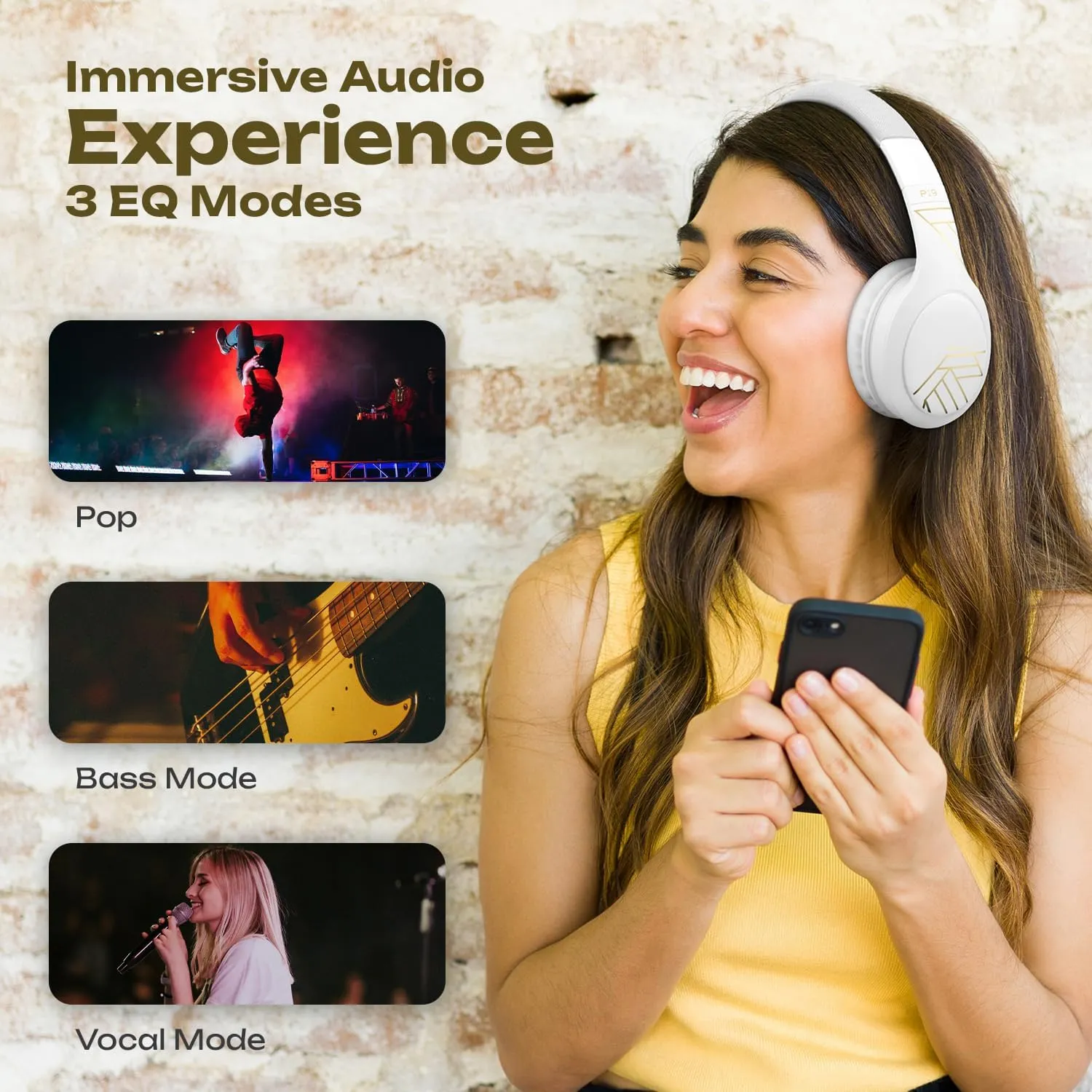 фото Наушники с микрофоном PowerLocus P19 White 2