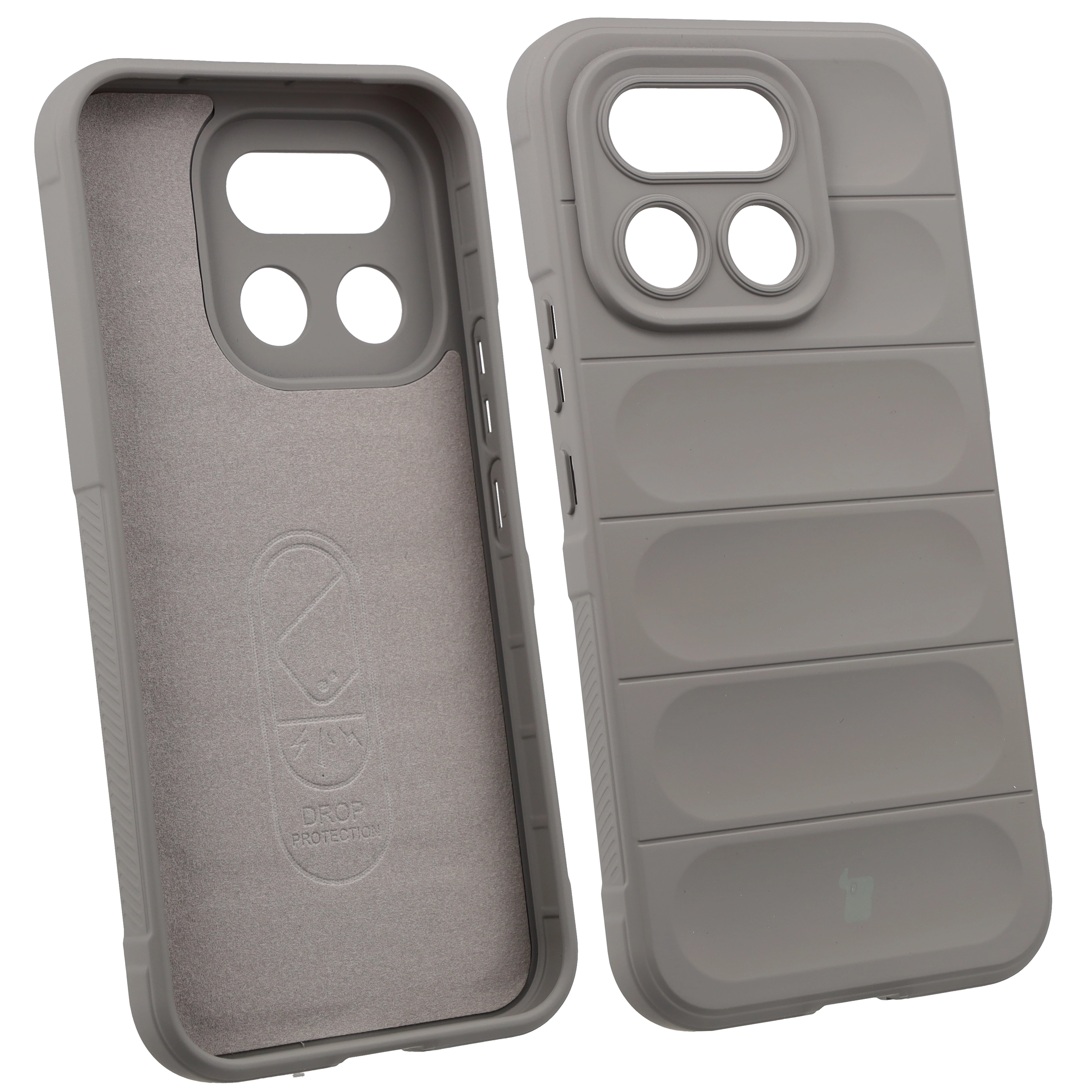 Etui Bizon Case Tur do Realme 16 Pro 5G Jasnoszary