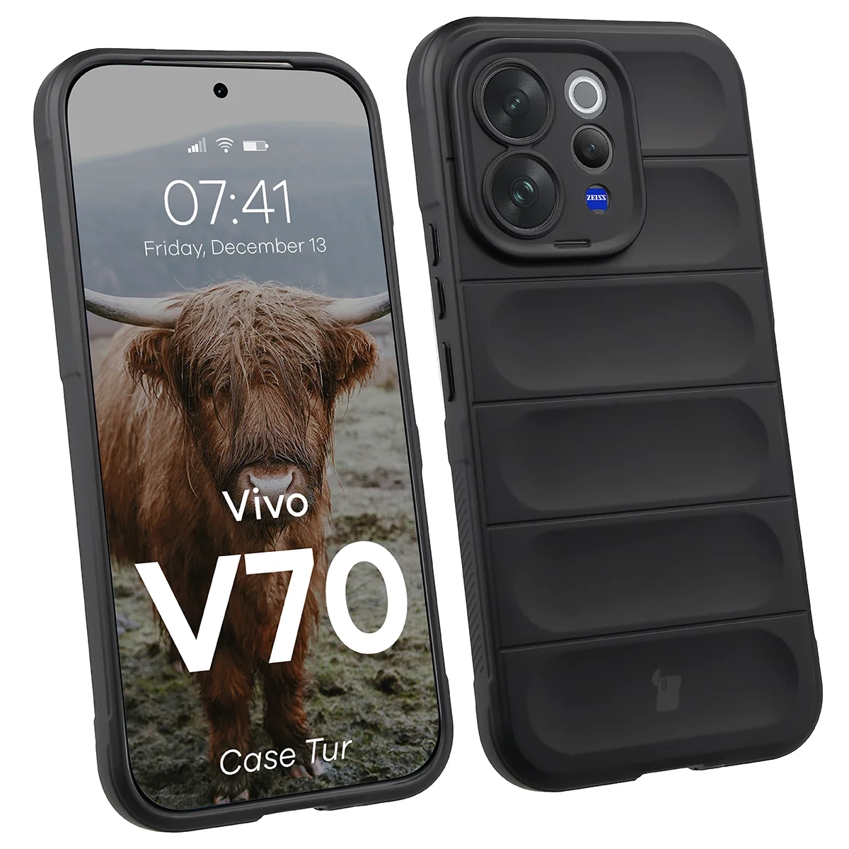 Etui Bizon Case Tur do Vivo V70 5G Czarny