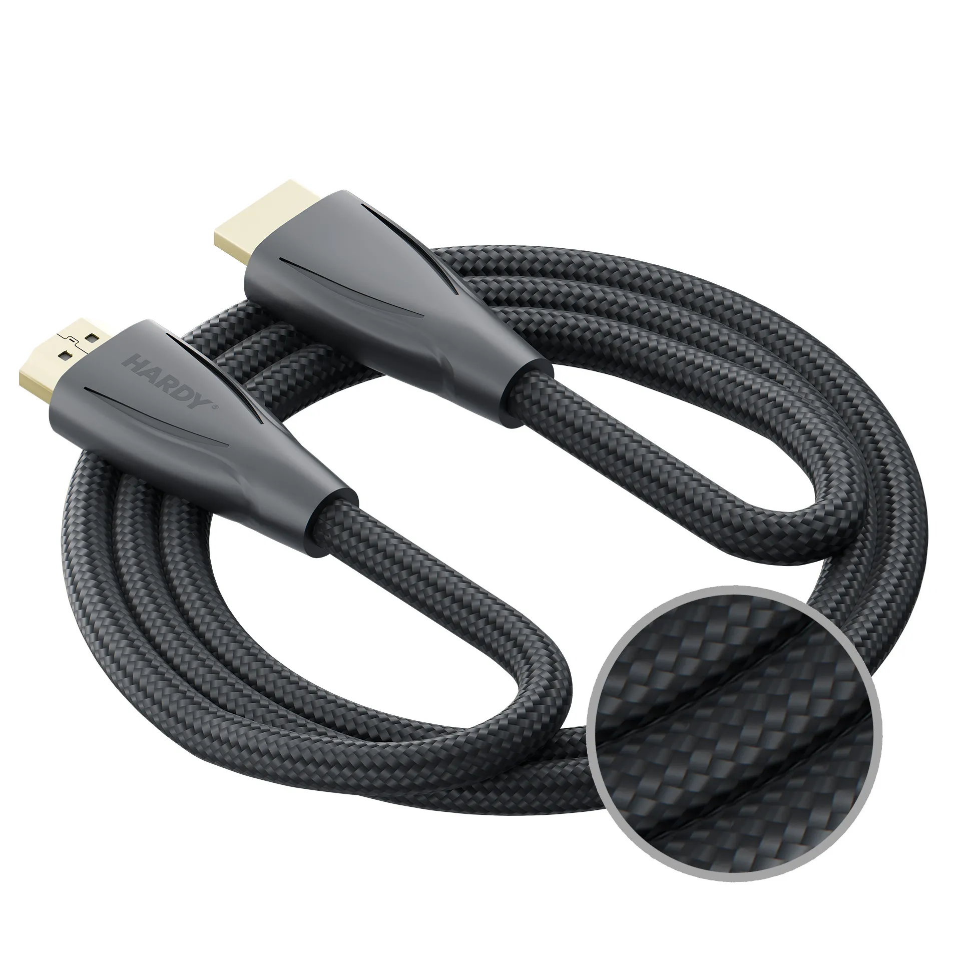 Kabel HDMI 3mk Hardy Ultra High Speed 48Gbps 8K60Hz 4K120Hz eARC VRR ALLM HDMI 2.1 5m Czarny