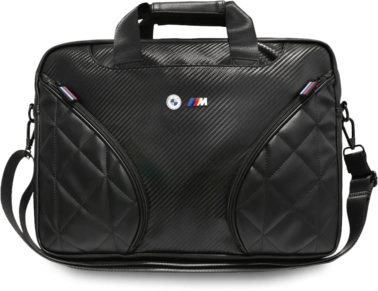 Torba na laptopa BMW Carbon Pockets & Metal Logo 16" Czarny