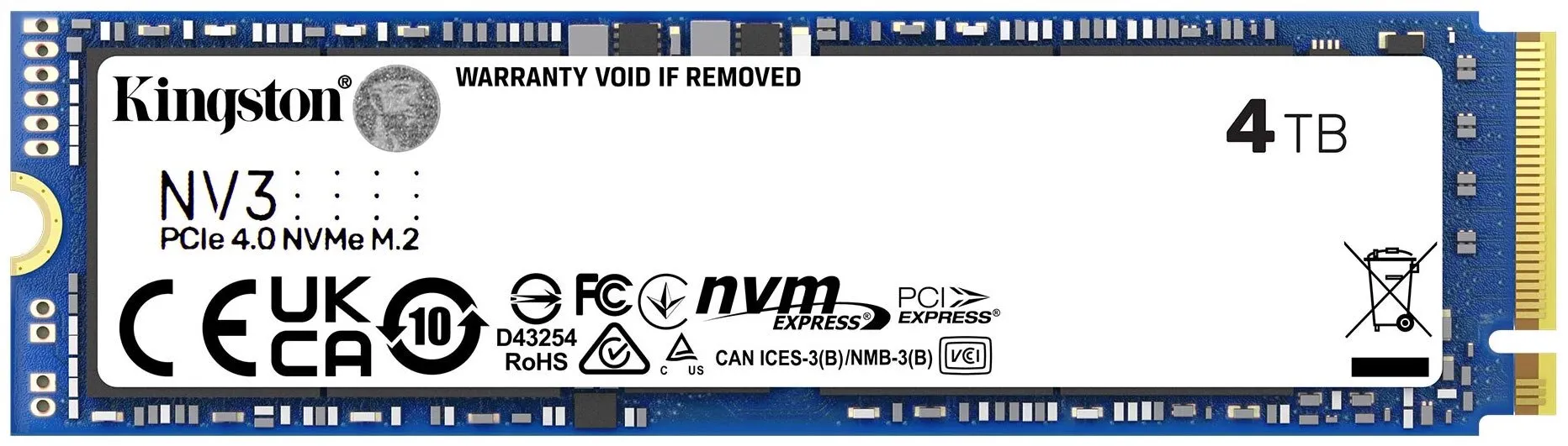 Dysk SSD Kingston NV3 4TB PCIe Gen 4 x4 NVMe