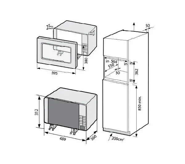 Kuchenka mikrofalowa Samsung FG87SUST Grill
