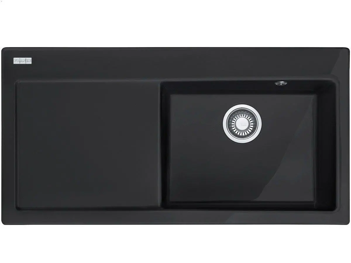 Zlewozmywak Franke Mythos MTK 611-100 Komora z prawej strony Ceramiczny Czarny matowy