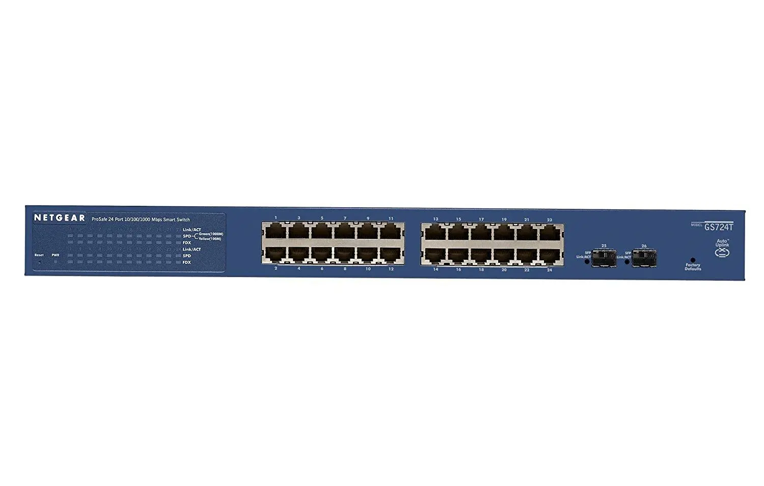 Switch Netgear GS724T-400EUS Niebieski