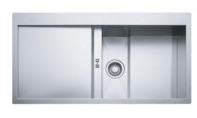 Zlewozmywak Franke Crystal CLV 214 Komora z prawej strony Stalowy Biało-srebrny