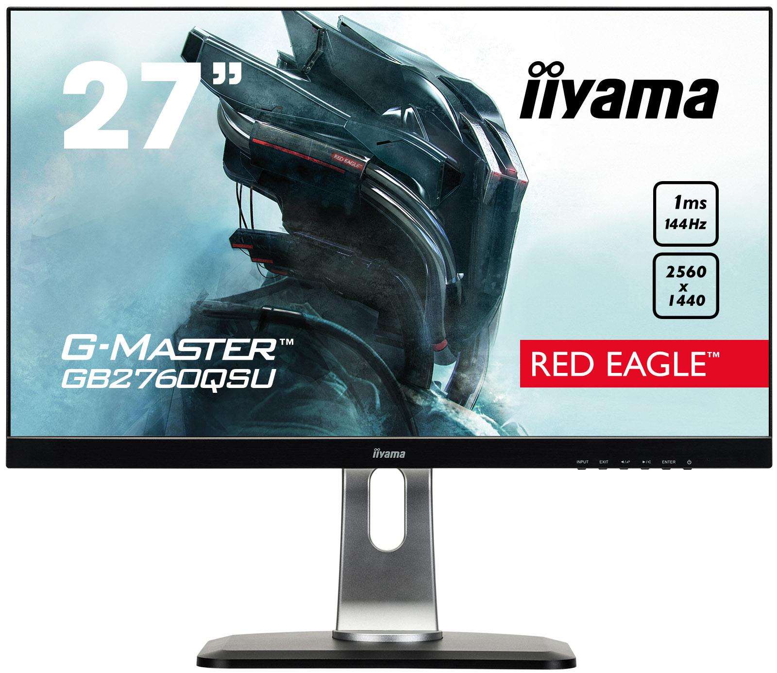 Monitor iiyama G-Master Red Eagle GB2760QSU-B1 27" 2K TN 144Hz 1ms Gamingowy