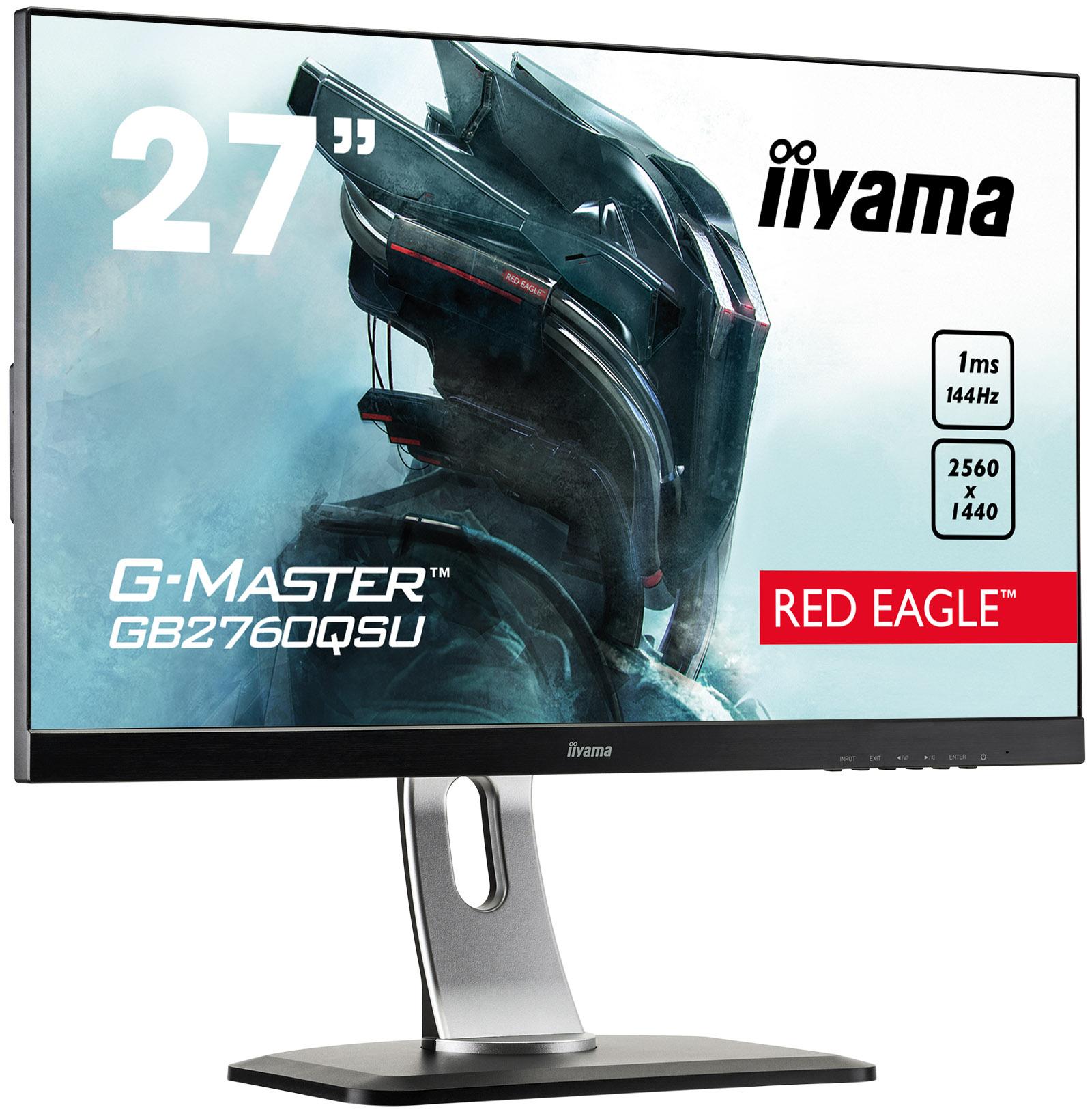 Monitor iiyama G-Master Red Eagle GB2760QSU-B1 27" 2K TN 144Hz 1ms Gamingowy