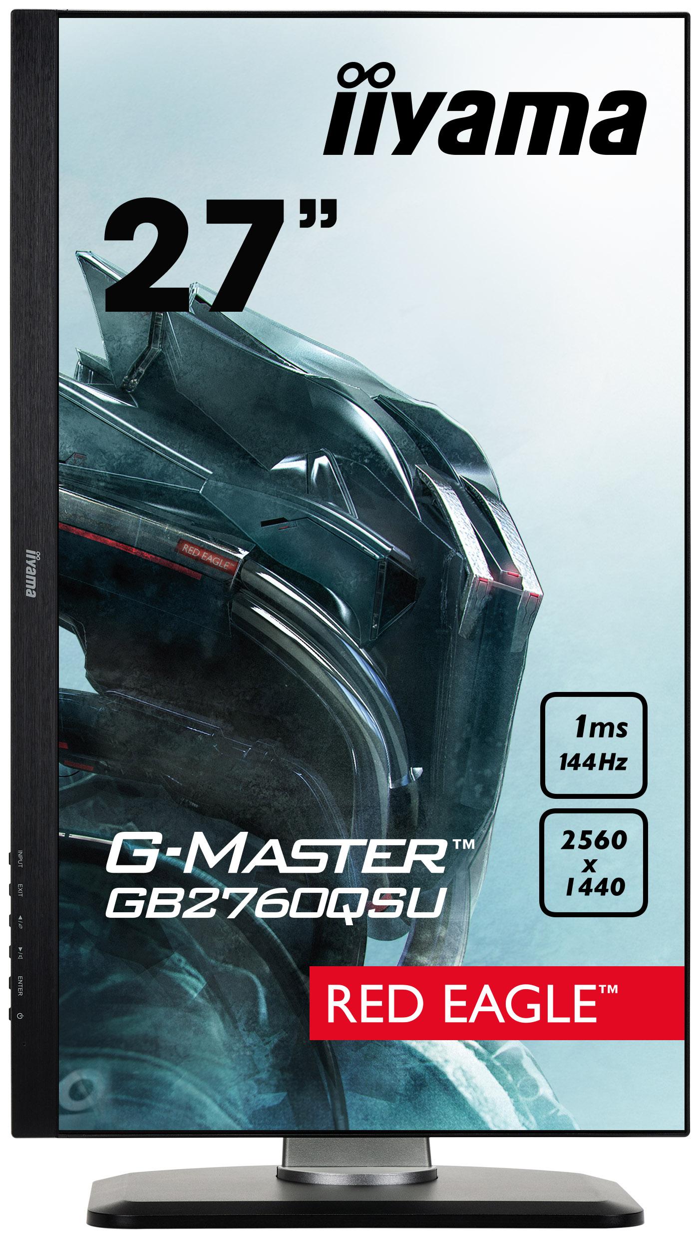 Monitor iiyama G-Master Red Eagle GB2760QSU-B1 27" 2K TN 144Hz 1ms Gamingowy