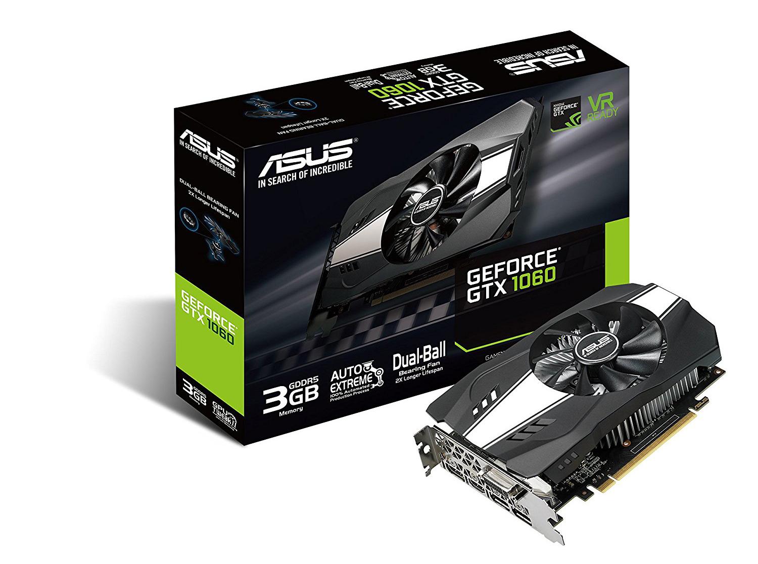 ASUS Phoenix GeForce GTX 1060 3GB GDDR5 192 bit