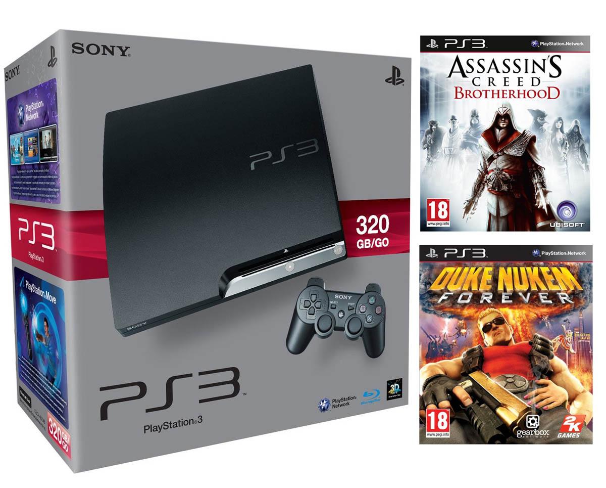 Sony PlayStation 3 + 2 gry