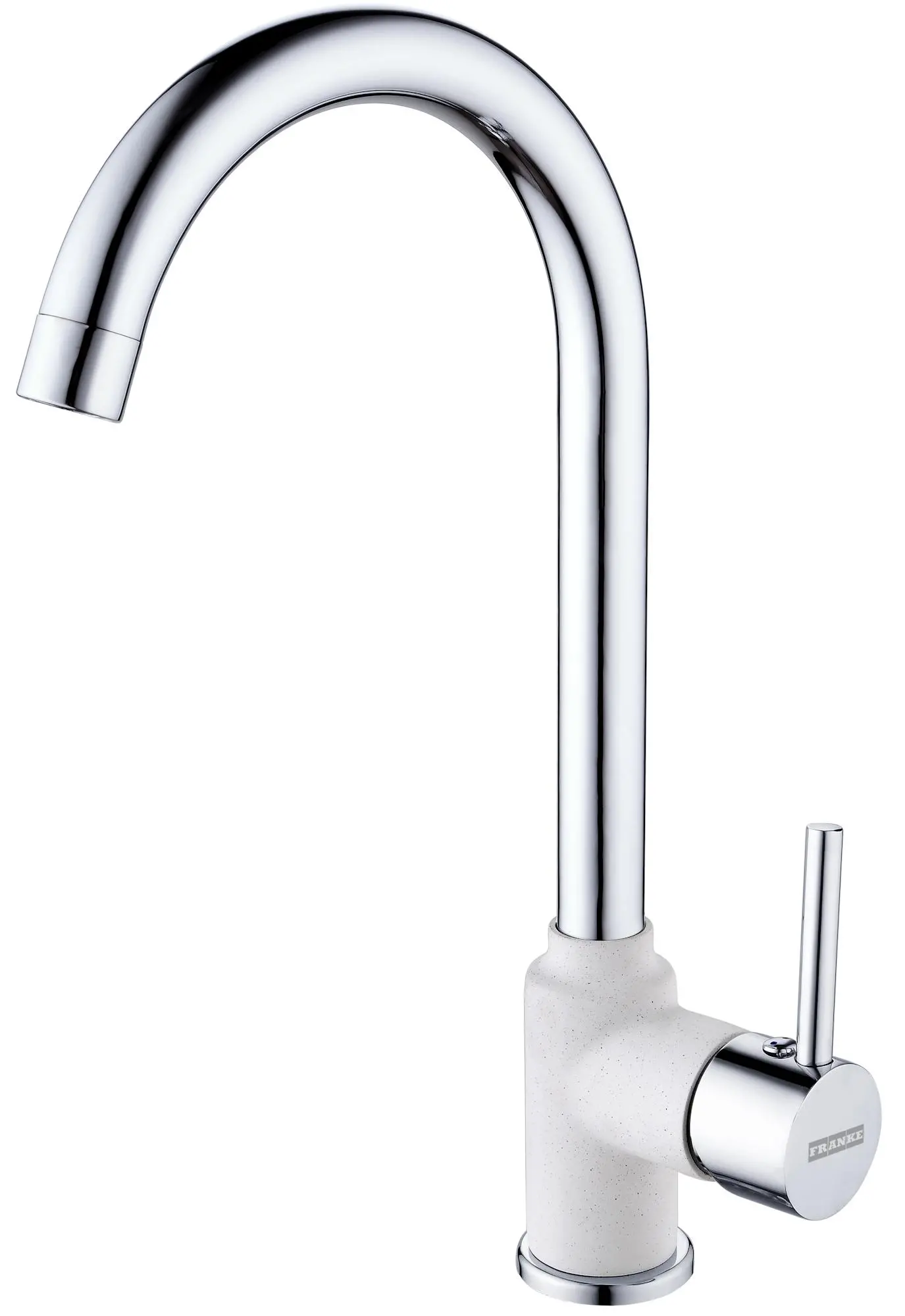 Bateria Franke Pola Chrom/Biały Mosiądz