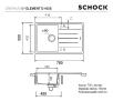 Zlewozmywak Schock Element D-100S Granitowy Onyx