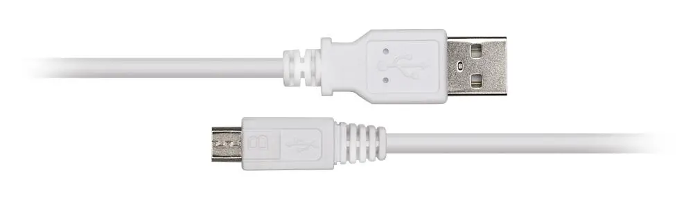 Kabel Reinston EKT06 microUSB 1,2m Biały