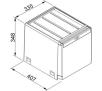 Sortownik odpadów Franke Cube 40 Automat 2x14l