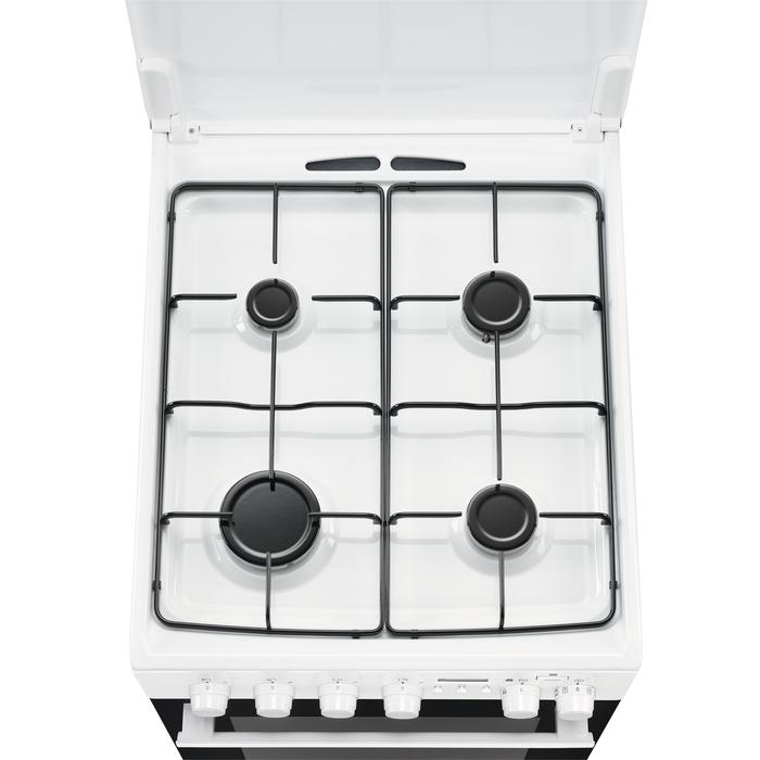 Kuchnia gazowo-elektryczna Electrolux EKK54953OW PlusSteam - piekarnik parowy - termoobieg