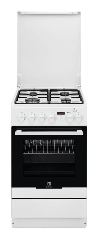 Kuchnia gazowo-elektryczna Electrolux EKK54953OW PlusSteam - piekarnik parowy - termoobieg