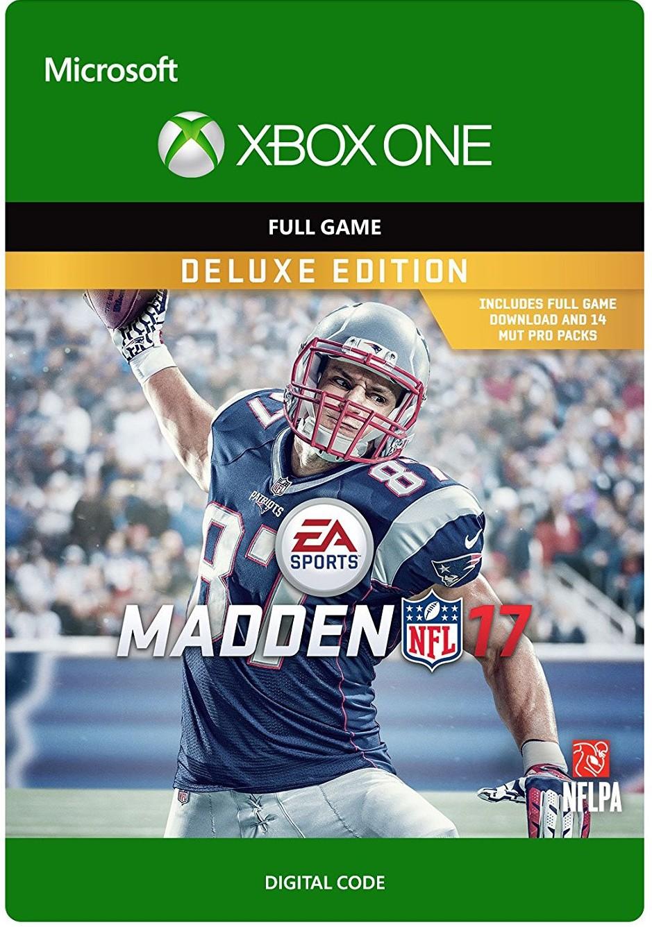 Madden NFL 17 - Edycja Deluxe [kod aktywacyjny] - Gra na Xbox One (Kompatybilna z Xbox Series X/S)