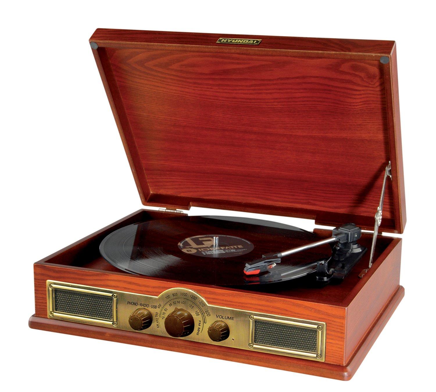 Gramofon Hyundai Retro RT 910 Drewno