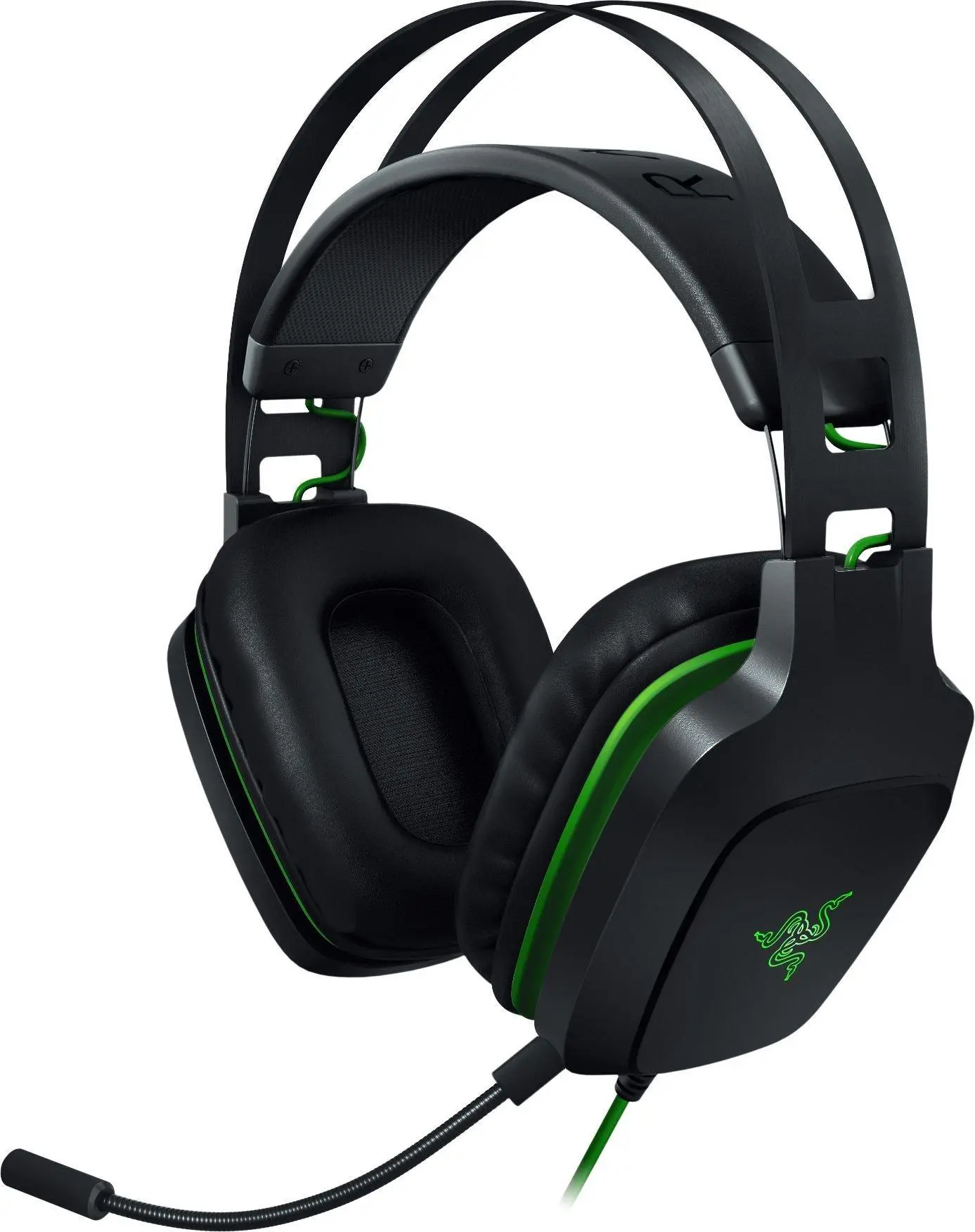 Słuchawki przewodowe z mikrofonem Razer Electra V2 USB Nauszne Czarno-zielony