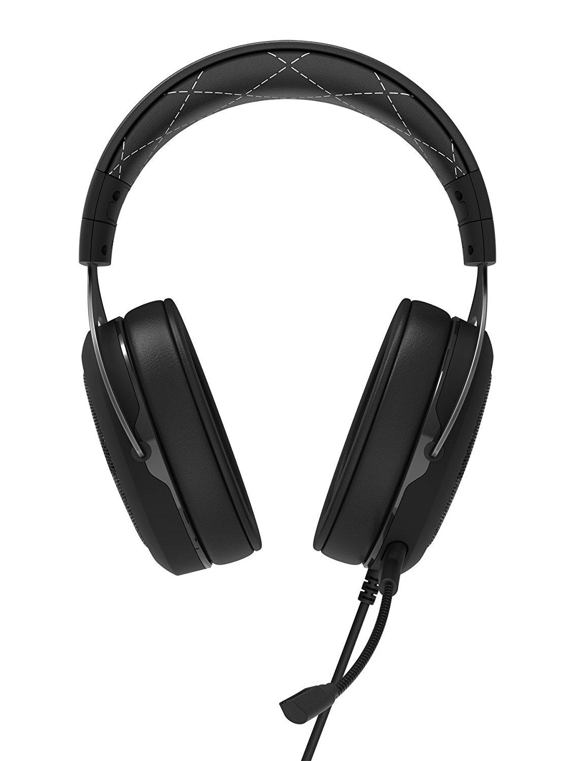 Słuchawki przewodowe z mikrofonem Corsair HS60 SURROUND Gaming Headset CA-9011174-EU - biały