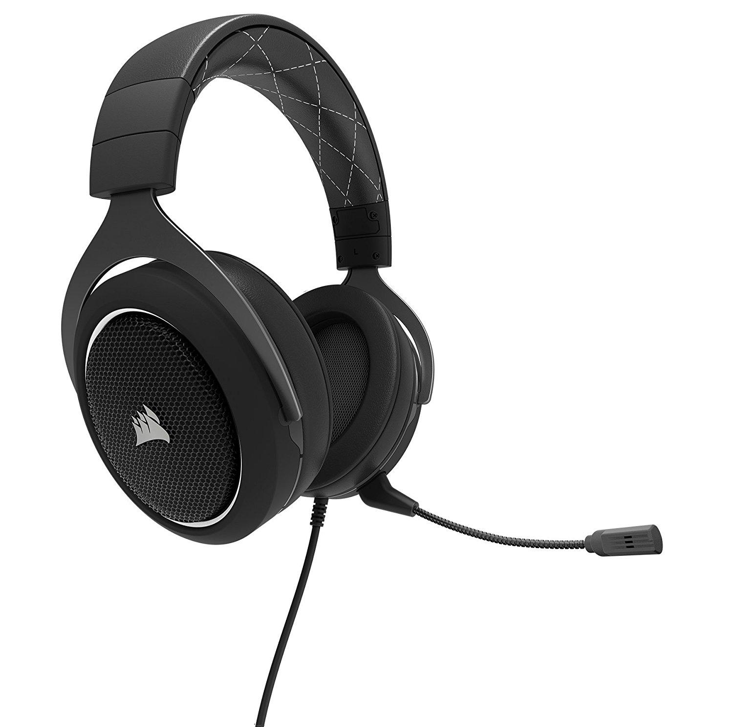 Słuchawki przewodowe z mikrofonem Corsair HS60 SURROUND Gaming Headset CA-9011174-EU - biały