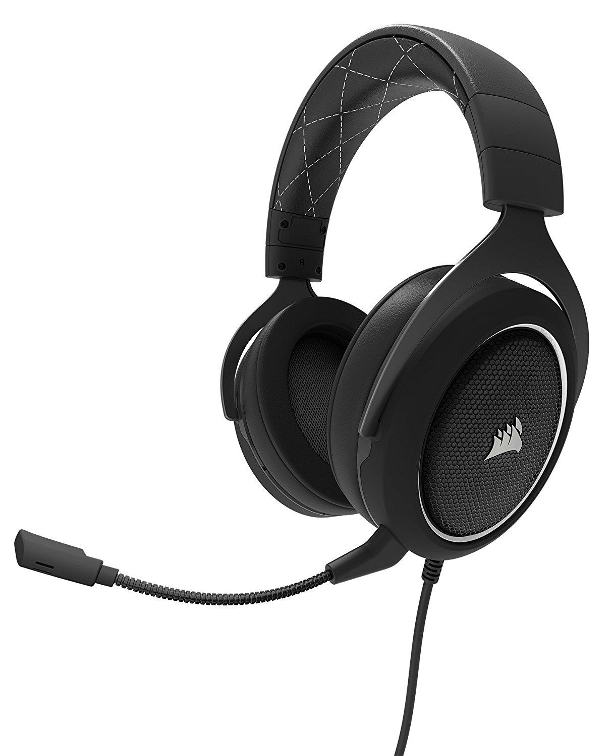 Słuchawki przewodowe z mikrofonem Corsair HS60 SURROUND Gaming Headset CA-9011174-EU - biały