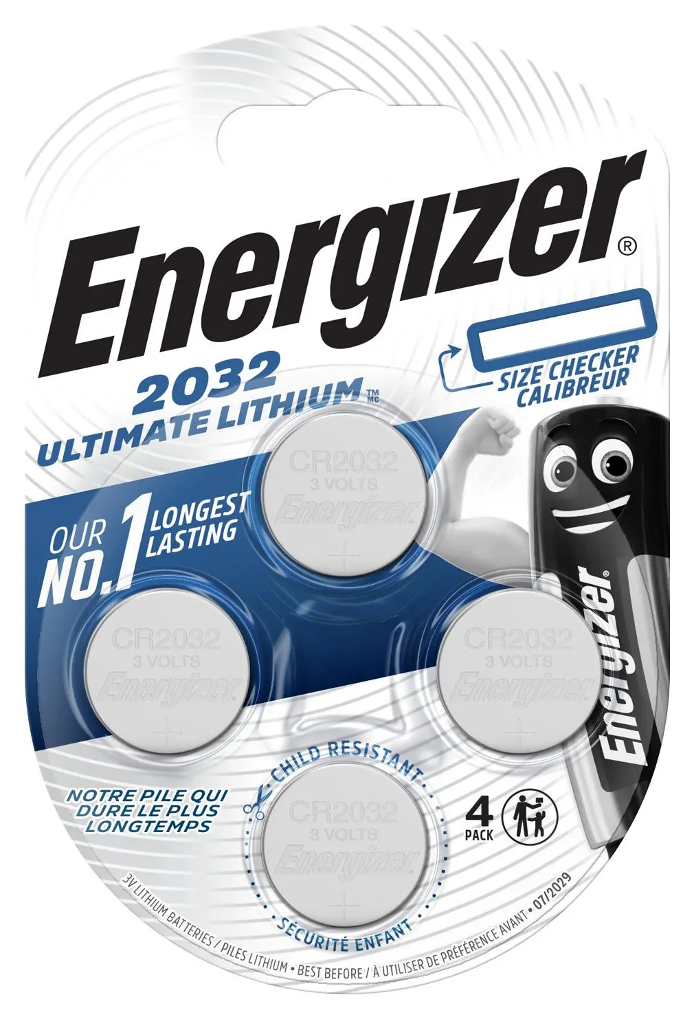 Baterie Energizer CR2032 4szt.