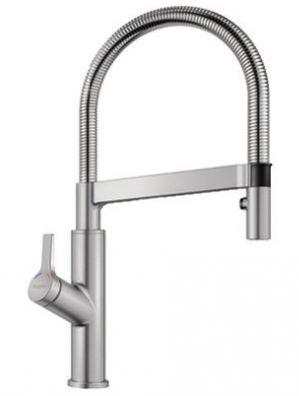 Bateria Blanco SOLENTA-S SENSO 523127 dźwignia z lewej strony (stal UltraResist)