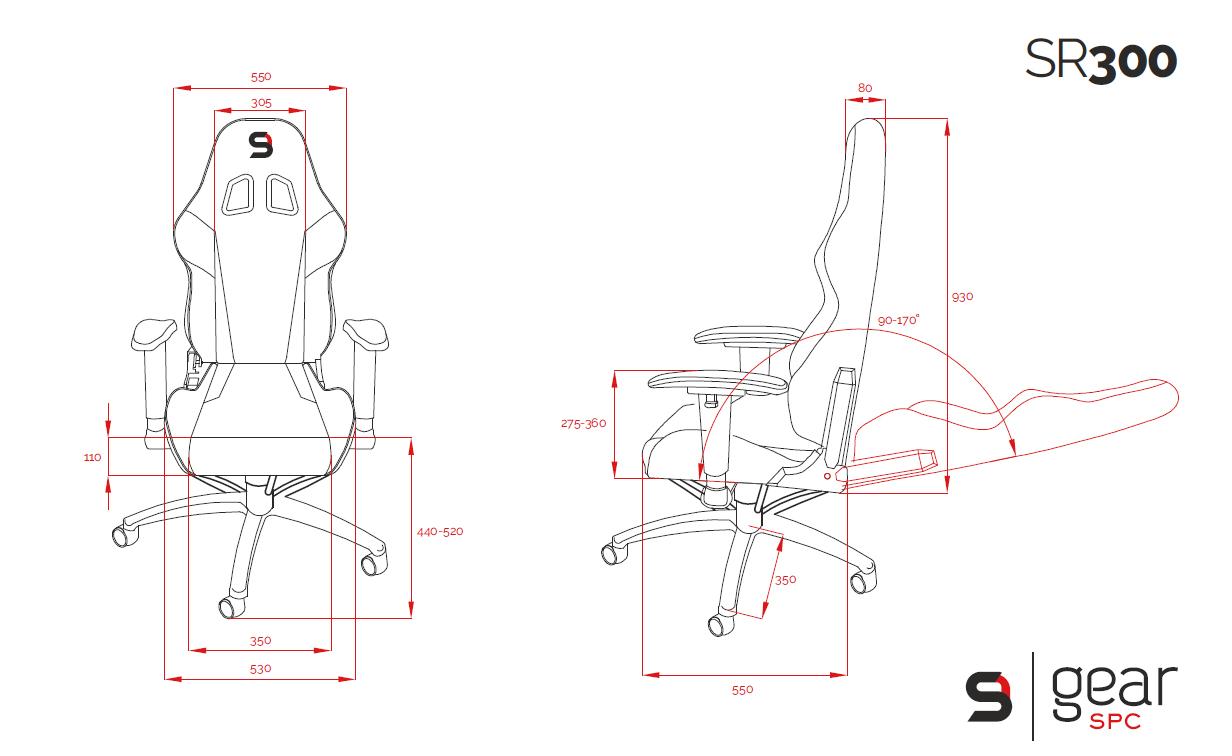 Fotel SPC Gear SR300F (szary)