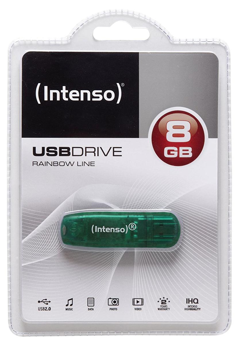 PenDrive Intenso Rainbow Line 8GB (zielony)