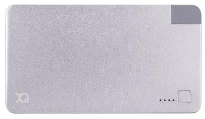 Powerbank Xqisit Lightning/micro USB 3000 mAh (srebrny)