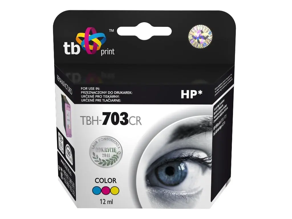 Tusz TB Print TBH-703CR (zamiennik CD888AE nr 703) Kolor 12 ml