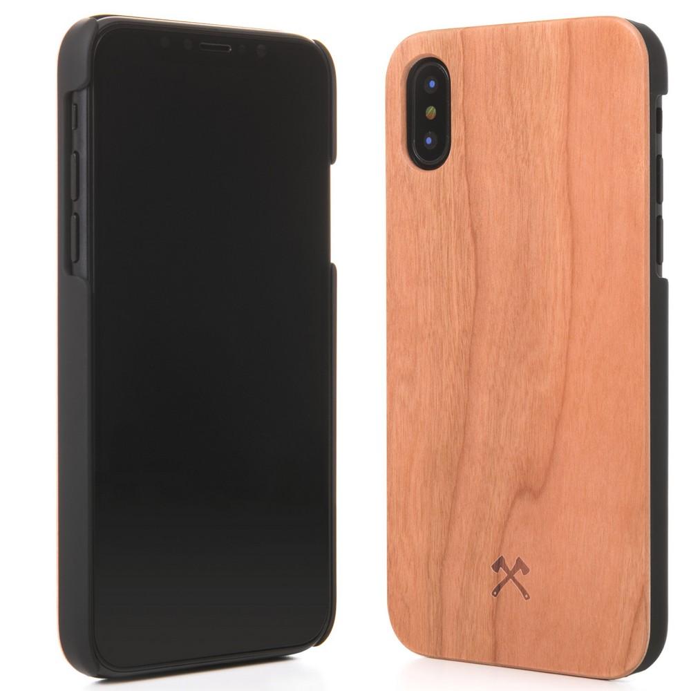 Etui Woodcessories EcoCase Caspar do iPhone X (wiśnia)