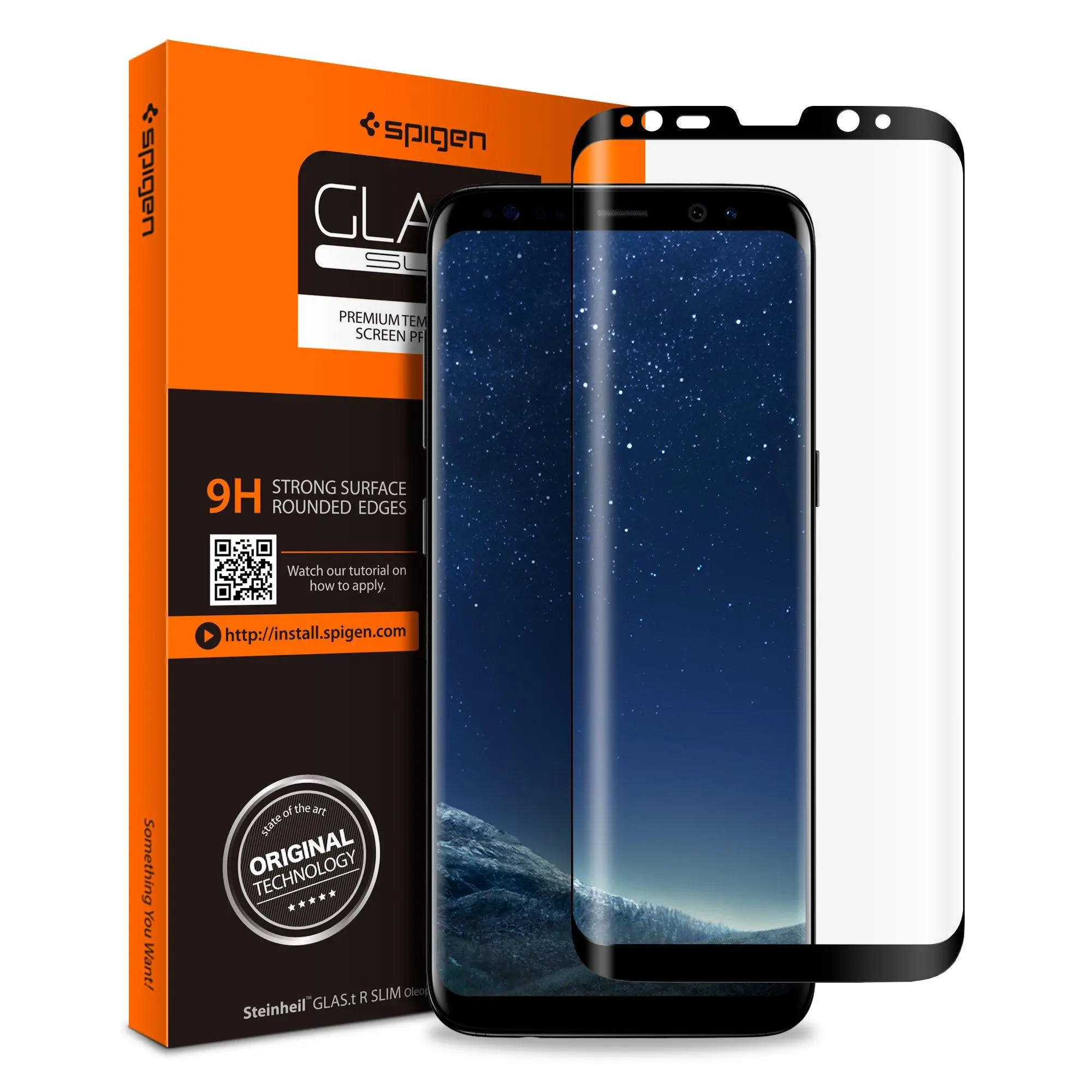 Szkło hartowane Spigen Screen Protector GLAS.tR Full Cover Glass do Samsung Galaxy S8