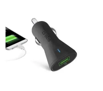 Ładowarka samochodowa SBS TECR1USBQCH3 Czarny